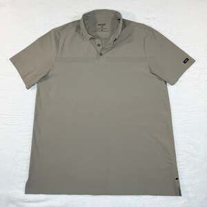Rhone Performance Polo Shirt Men XL Gray Stretch Wicking Tech